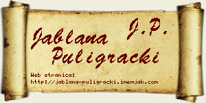 Jablana Puligrački vizit kartica